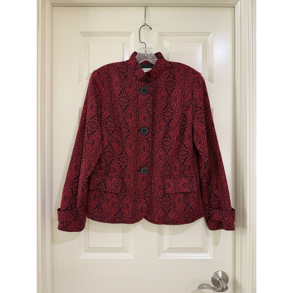 coldwater creek women wool blend blazer size 12